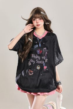 Women's American Style Casual V-Neck Jersey Sweatshirt - Loose Long Sleeve Pullover for Spring Outfits