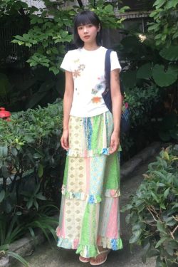 Women's American-Style Floral Print T-Shirt, Summer Short Sleeve, Vintage Slim-Fit Round Neck, Heavyweight White Top