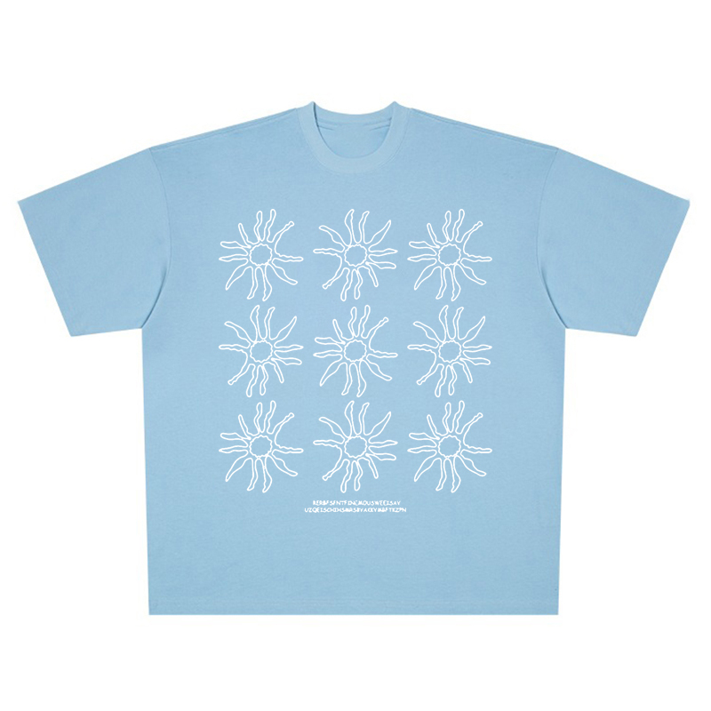 Women's American Style Heavy T-Shirt - Summer Sunflower Print, Versatile Black Short Sleeve Loose Casual Top Women's American Style Heavy T-Shirt - Summer Sunflower Print, Versatile Black Short Sleeve Loose Casual Top