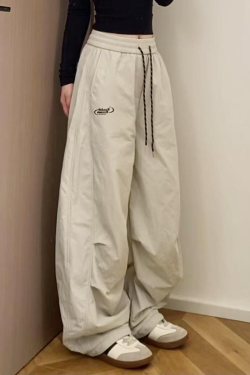 Women's American-Style Pleated Cargo Pants, Slimming Straight-Leg, Wide-Leg Loose-Fitting for Jazz Dance and Casual Wear