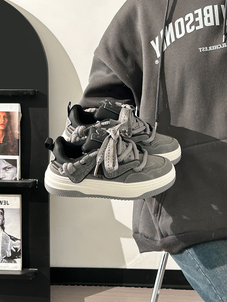 Women's Black and White Panda Sneakers - Breathable Thick-Soled Footwear for 2025, Versatile Design, Trendy Y2K Style Women's Black and White Panda Sneakers - Breathable Thick-Soled Footwear for 2025, Versatile Design, Trendy Y2K Style