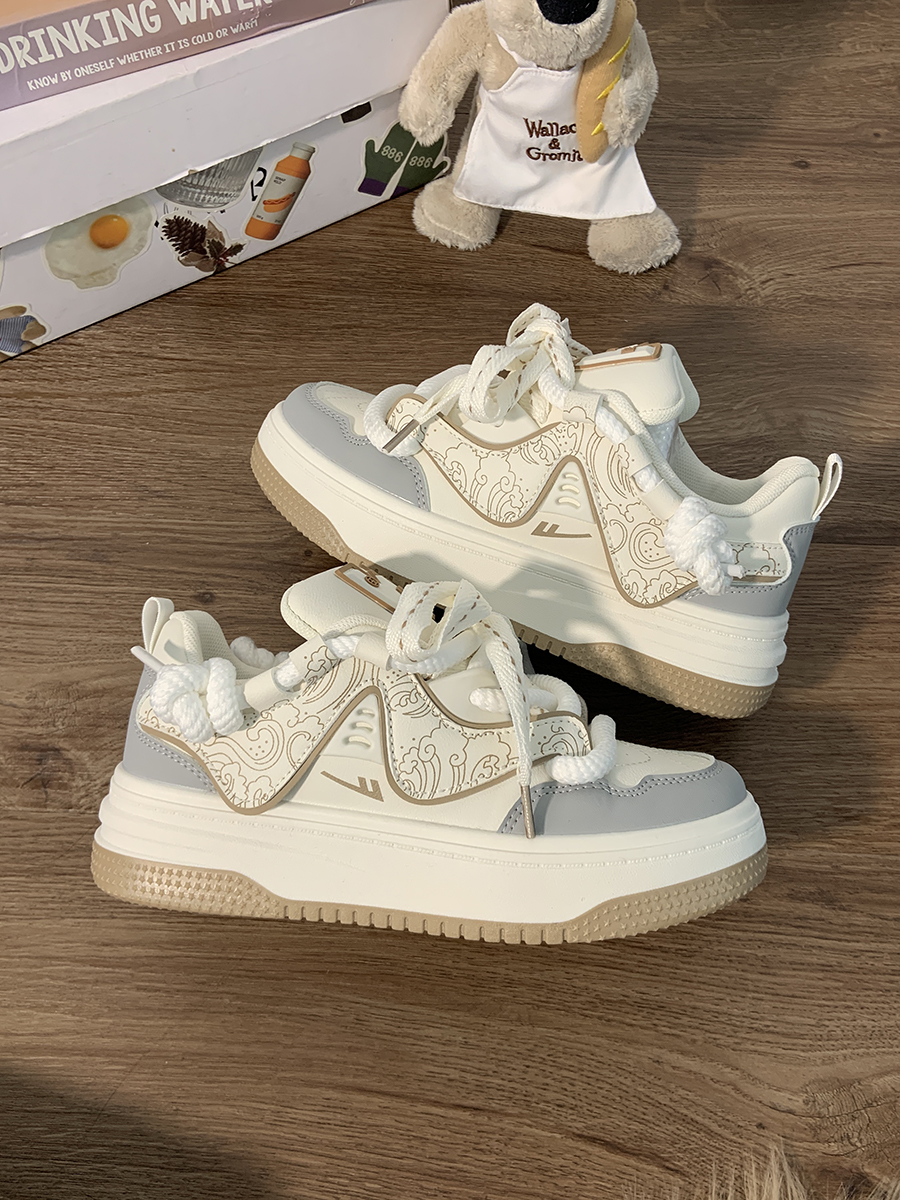 Women's Black and White Panda Sneakers - Breathable Thick-Soled Footwear for 2025, Versatile Design, Trendy Y2K Style Women's Black and White Panda Sneakers - Breathable Thick-Soled Footwear for 2025, Versatile Design, Trendy Y2K Style