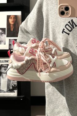 Women's Black and White Panda Sneakers - Breathable Thick-Soled Footwear for 2025, Versatile Design, Trendy Y2K Style