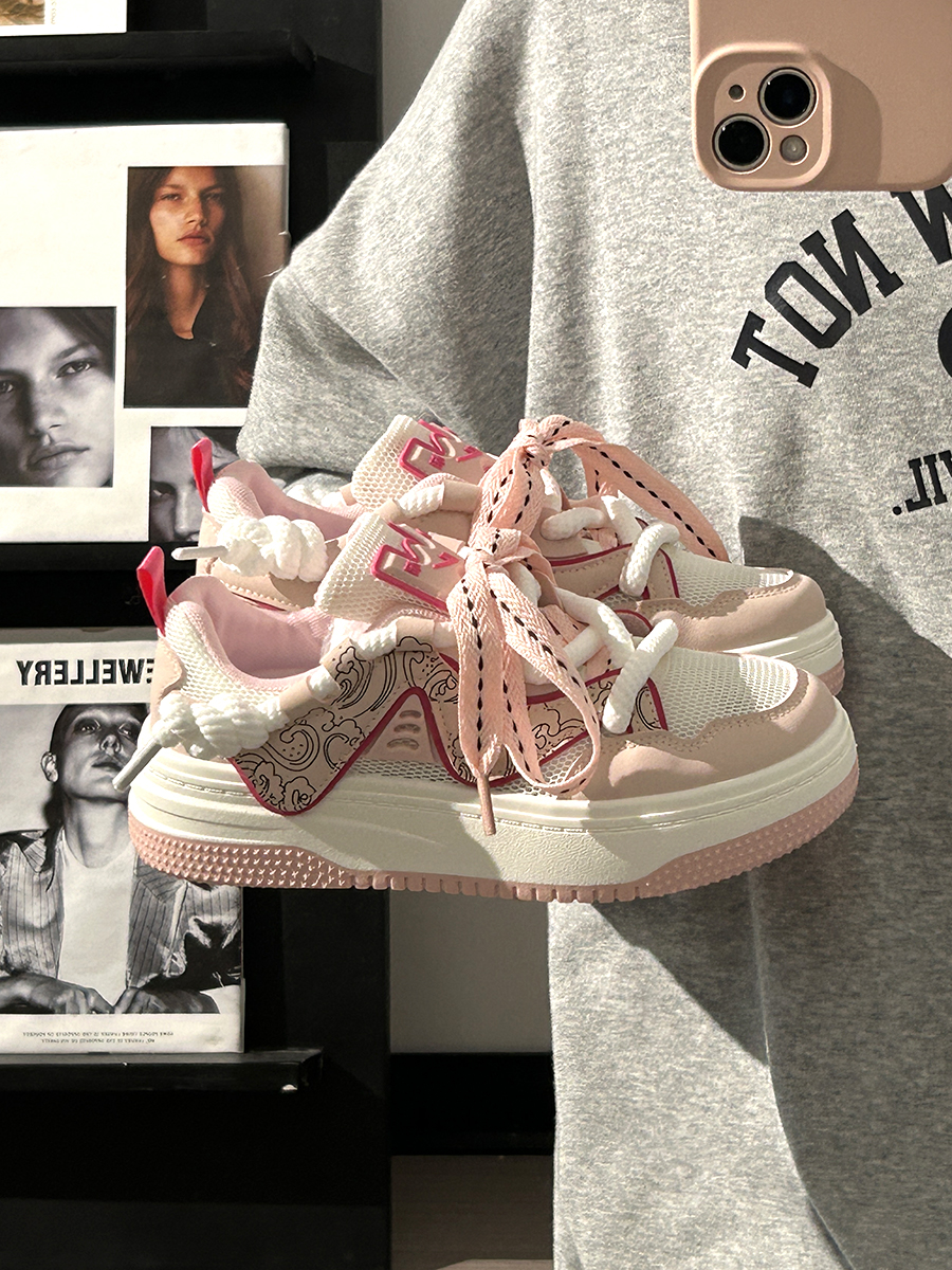 Women's Black and White Panda Sneakers - Breathable Thick-Soled Footwear for 2025, Versatile Design, Trendy Y2K Style Women's Black and White Panda Sneakers - Breathable Thick-Soled Footwear for 2025, Versatile Design, Trendy Y2K Style