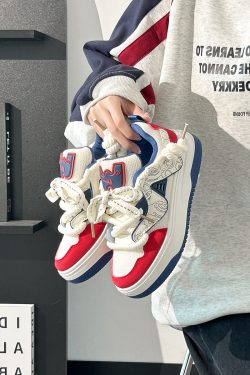 Women's Black and White Panda Sneakers - Breathable Thick-Soled Footwear for 2025, Versatile Design, Trendy Y2K Style