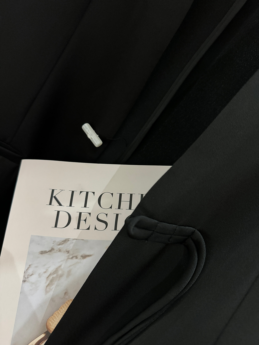 Women's Black Chinese-Style Suit Jacket, Summer Slim-Fit Blazer with Button Closure, Casual High-End Design, 2025 Fashion Women's Black Chinese-Style Suit Jacket, Summer Slim-Fit Blazer with Button Closure, Casual High-End Design, 2025 Fashion