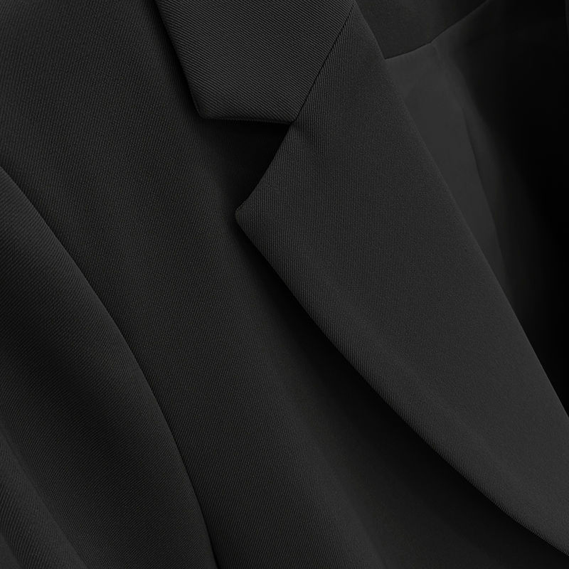 Women's Black Slimming Blazer - High-End British Street Fashion for Spring & Autumn 2025, Versatile Small Suit Jacket Women's Black Slimming Blazer - High-End British Street Fashion for Spring & Autumn 2025, Versatile Small Suit Jacket