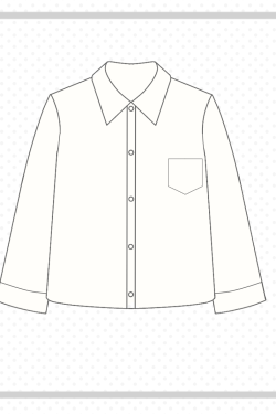 Women's Blue Long Sleeve Shirt - Basic Layered Design for Spring Summer, College Style, Niche Fashion for Students