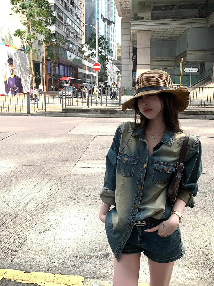 Women's Bodycon Denim Shorts - Slimming Blue Hot Pants, Stretchy Fit, Stylish Casual Summer Wear Women's Bodycon Denim Shorts - Slimming Blue Hot Pants, Stretchy Fit, Stylish Casual Summer Wear