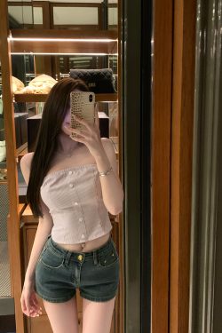 Women's Bodycon Denim Shorts - Slimming Blue Hot Pants, Stretchy Fit, Stylish Casual Summer Wear