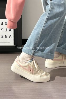Women's Breathable Canvas Sneakers - Soft Sole, Versatile White Summer Shoes for Casual Youthful Style