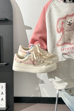 Women's Breathable Canvas Sneakers - Soft Sole, Versatile White Summer Shoes for Casual Youthful Style