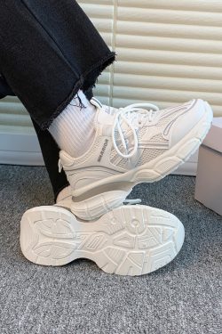 Women's Breathable Mesh Dad Sneakers - Summer Versatile Sports Shoes, Trendy Couples Footwear for Casual Style