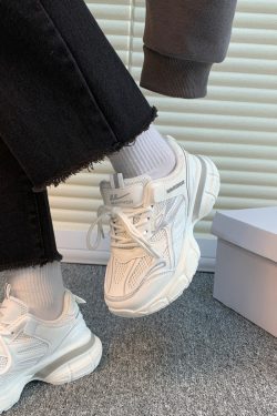 Women's Breathable Mesh Dad Sneakers - Summer Versatile Sports Shoes, Trendy Couples Footwear for Casual Style