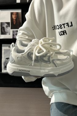 Women's Breathable Mesh Sneakers - Original White, Versatile Thin Design for Summer, Big Toe Comfort, Trendy Casual Footwear