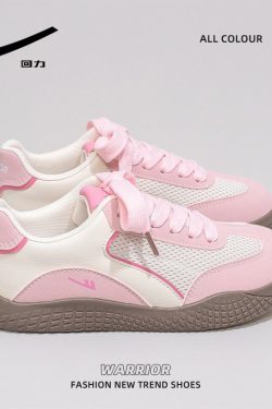 Women's Breathable Mesh Training Shoes, Summer White Sneakers, Original Design Canvas Sneakers for Style and Comfort