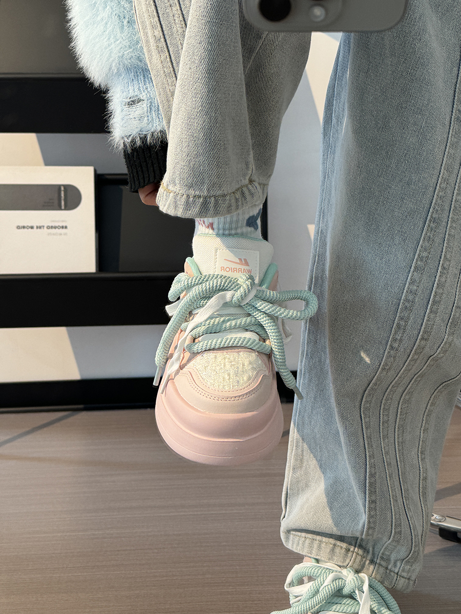 Women's Breathable Platform Sneakers - Summer 2025 Thick-Soled Sweet Style Shoes for Women - Versatile White Sneakers Women's Breathable Platform Sneakers - Summer 2025 Thick-Soled Sweet Style Shoes for Women - Versatile White Sneakers