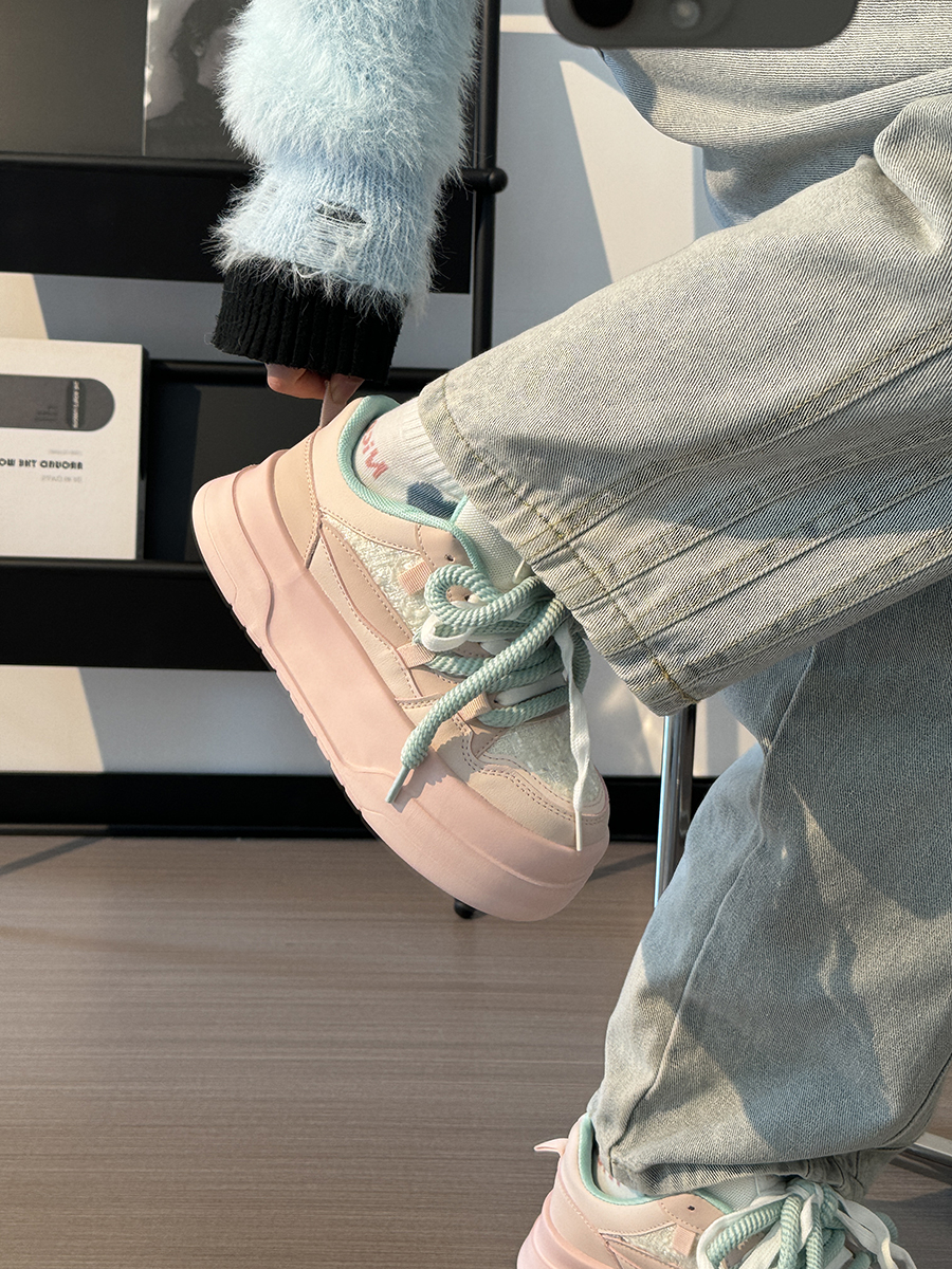 Women's Breathable Platform Sneakers - Summer 2025 Thick-Soled Sweet Style Shoes for Women - Versatile White Sneakers Women's Breathable Platform Sneakers - Summer 2025 Thick-Soled Sweet Style Shoes for Women - Versatile White Sneakers