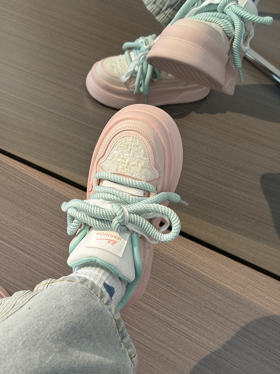 Women's Breathable Platform Sneakers - Summer 2025 Thick-Soled Sweet Style Shoes for Women - Versatile White Sneakers Women's Breathable Platform Sneakers - Summer 2025 Thick-Soled Sweet Style Shoes for Women - Versatile White Sneakers