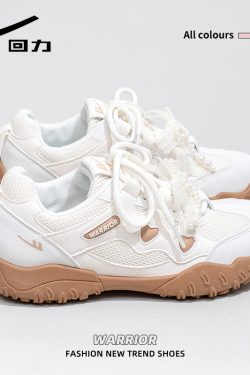 Women's Breathable Soft Sole Mesh Mountaineering Shoes - Versatile Black and White Old Daddy Style for Summer 2025