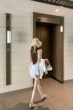 Women's Bubble Summer Patchwork Strapless Top - Stylish Summer Outerwear, High-End Blouse, Trendy 90s Inspired Fashion