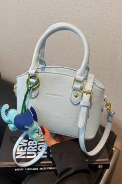 Women's Casual Crossbody Bucket Bag - Trendy 2025 Lychee Pattern Handbag, Versatile Style for Everyday Use