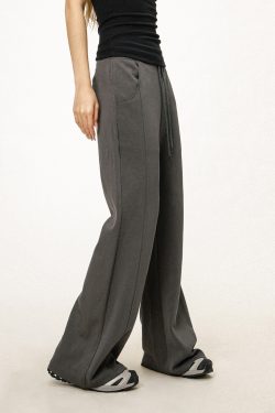 Women's Casual Sports Flared Pants - Micro-Flare Wide-Leg Sweatpants for Yoga & Everyday Wear - American Style