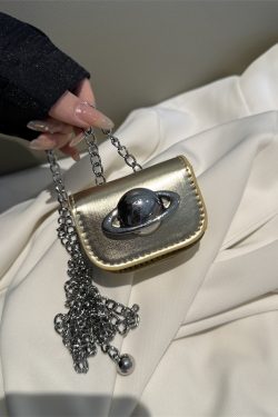 Women’s Chain Waist Bag - Internet Celebrity Style Crossbody Mini Pouch for Jeans, Decorative Leather Waist Belt Bag