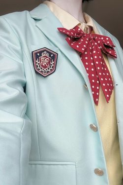 Women's College Style Black Suit Jacket - Dark Blue Three-Button Blazer, Trendy JK Uniform for Female Students