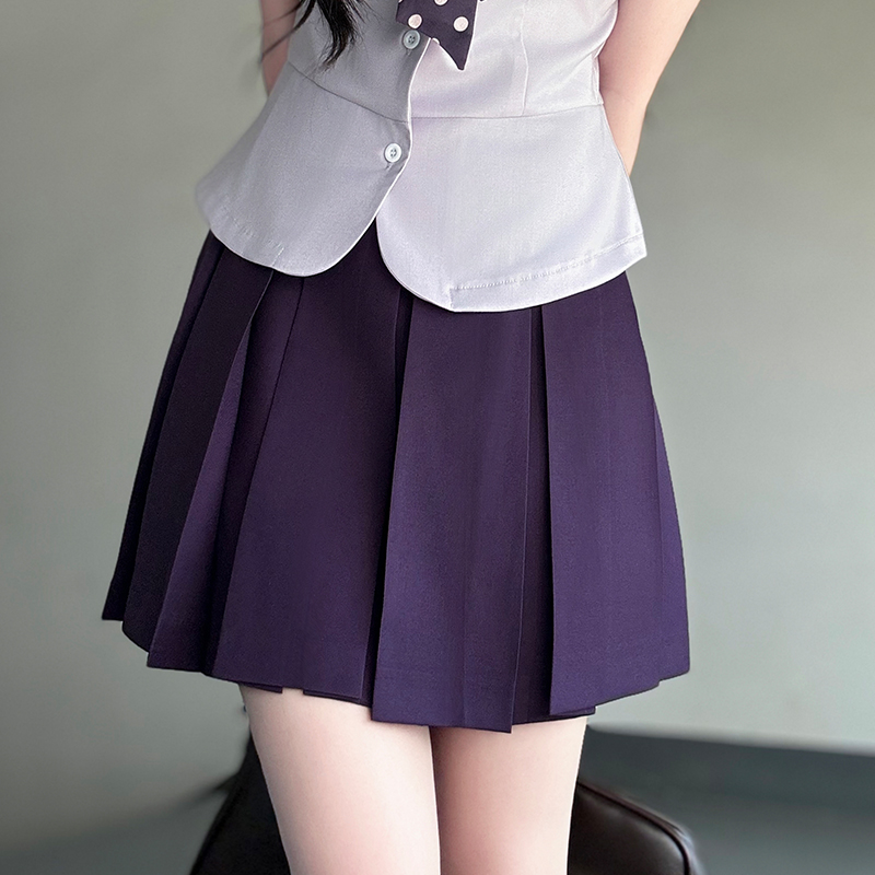 Women's College Style JK Uniform Set - Pudding Bear Original Waist-Defining Short Sleeve Shirt - Summer 2025 Fashion Women's College Style JK Uniform Set - Pudding Bear Original Waist-Defining Short Sleeve Shirt - Summer 2025 Fashion