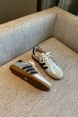 Women's Color-Block Lace-Up Flat Genuine Leather Casual Cycling Sneakers - Trendy 2025 Fashion Footwear