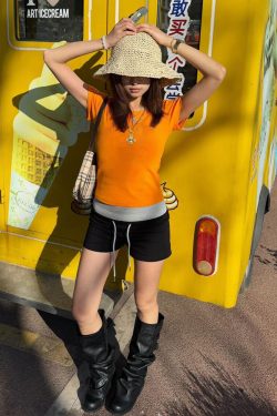 Women's Color-Blocked Casual Sports Shorts - Slim Fit, Flattering Low-Waist Design for Summer, Versatile Activewear