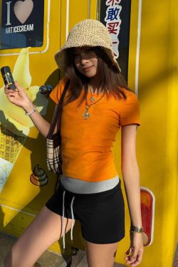 Women's Color-Blocked Casual Sports Shorts - Slim Fit, Flattering Low-Waist Design for Summer, Versatile Activewear