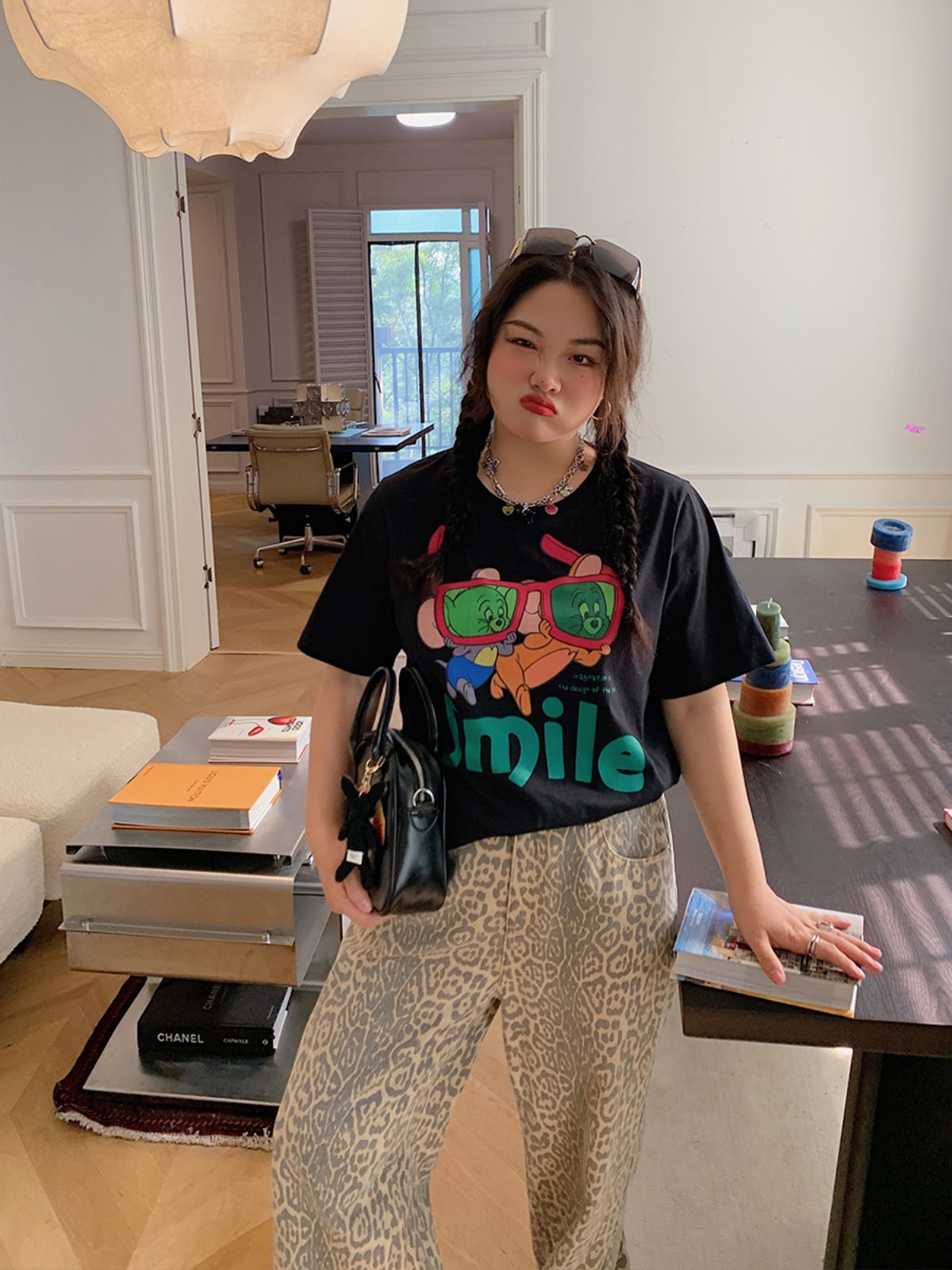 Women's Floral Print T-Shirt, Short Sleeve, Loose Fit, Plus Size, Trendy Spring/Summer 2025 Casual Top Women's Floral Print T-Shirt, Short Sleeve, Loose Fit, Plus Size, Trendy Spring/Summer 2025 Casual Top