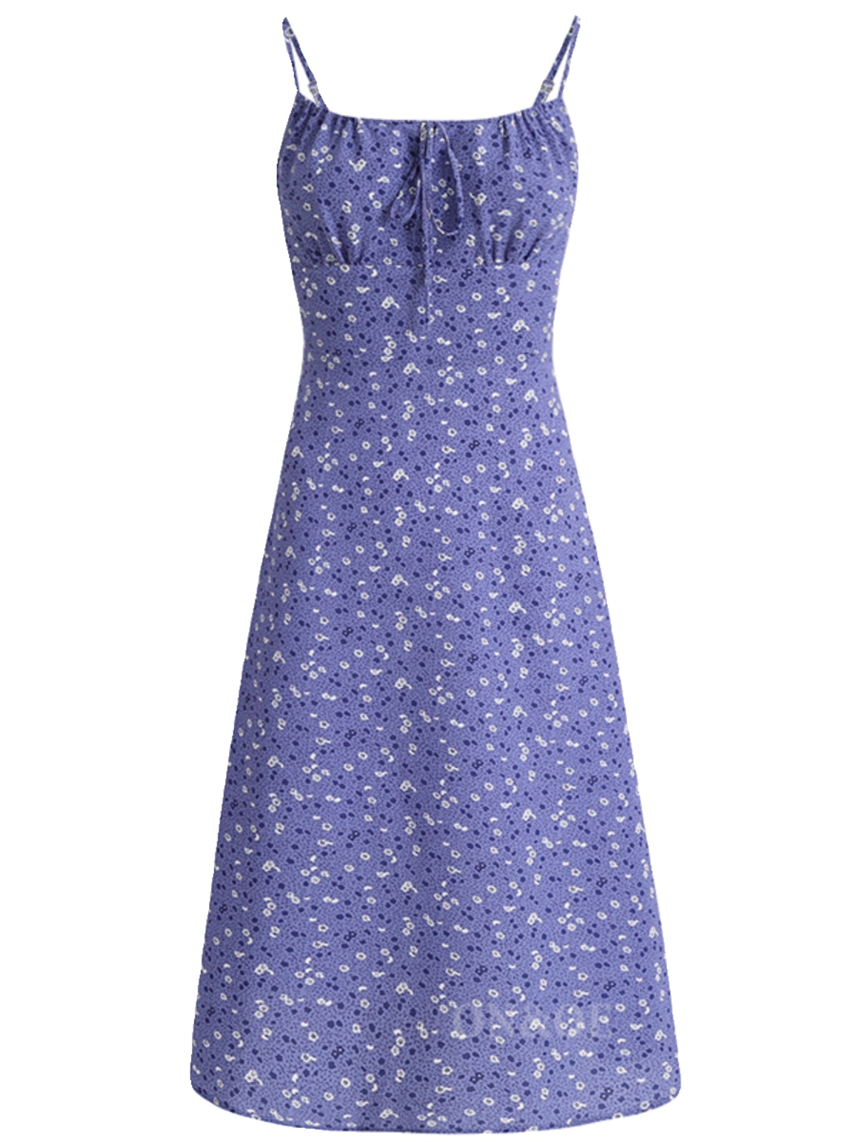 Women's Floral Spaghetti Strap Dress - French Style Long Purple Summer Dress for Vacation 2025 Temperament Women's Floral Spaghetti Strap Dress - French Style Long Purple Summer Dress for Vacation 2025 Temperament