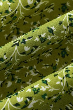 Women's French Style Green Summer Dress 2025 - High-End, Waist-Cinching, Slimming Design for Vacation and Everyday Wear