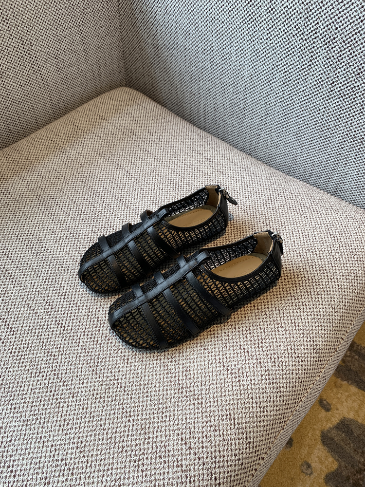 Women's Genuine Leather Roman Sandals 2025 Summer Hollow Mesh Back Zipper Flat Shoes, Boho Chic Style, Comfortable Footwear Women's Genuine Leather Roman Sandals 2025 Summer Hollow Mesh Back Zipper Flat Shoes, Boho Chic Style, Comfortable Footwear