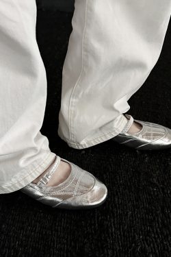 Women's Genuine Leather Round Toe Flat Ballet Shoes - Versatile Comfortable Mary Jane Slip-Ons in Giant Soft Style