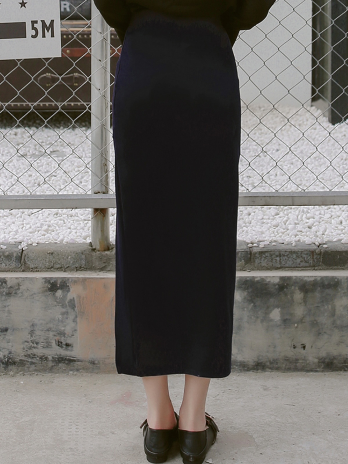 Women's High Waist Bodycon Midi Skirt with Front Slit - Versatile Korean Style Pencil Skirt for Spring Summer Fashion Women's High Waist Bodycon Midi Skirt with Front Slit - Versatile Korean Style Pencil Skirt for Spring Summer Fashion