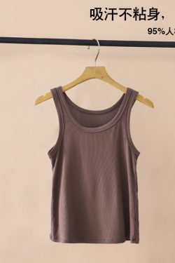 Women's Knitted Layering Vest, White Basic Camisole & Black Sleeveless Top - Trendy Summer Essentials for Chic Outfits