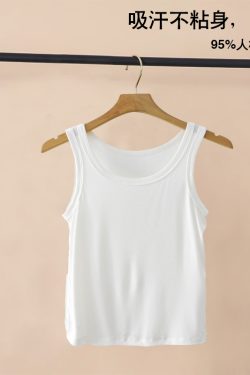 Women's Knitted Layering Vest, White Basic Camisole & Black Sleeveless Top - Trendy Summer Essentials for Chic Outfits