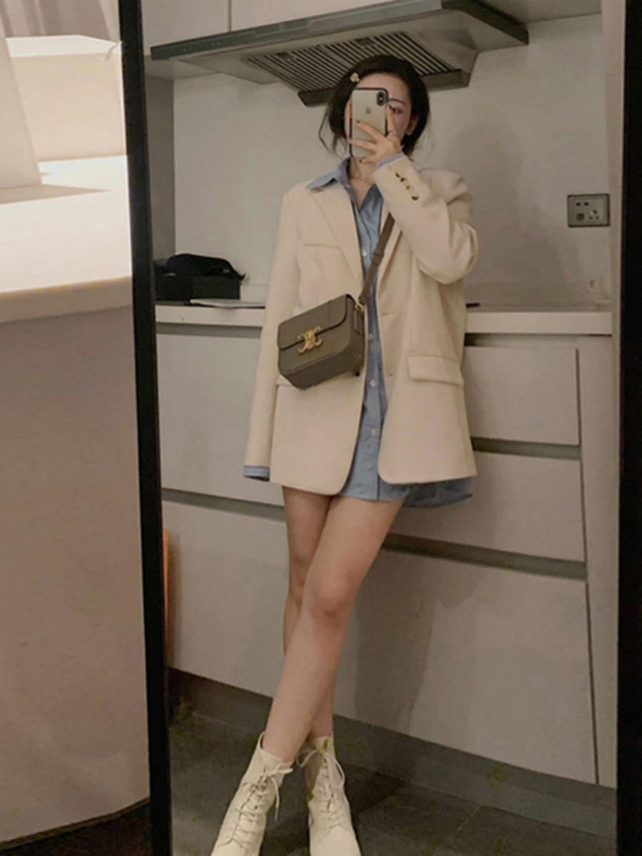 Women's Korean Style Unique Design Blazer, High-End Spring Autumn Suit, Trendy Small Blazer for 2025 Fashion Women's Korean Style Unique Design Blazer, High-End Spring Autumn Suit, Trendy Small Blazer for 2025 Fashion