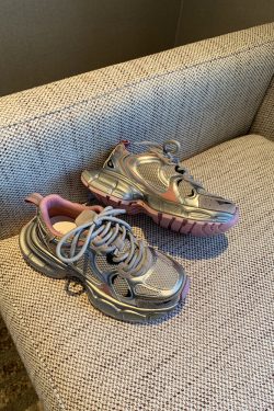 Women's Lightweight Breathable Mesh Lace-Up Dad Shoes - 2025 New Thick-Soled Sports Leisure Footwear for Comfort and Style