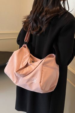 Women's Lightweight Crossbody Sports Bag - Large Capacity Fitness Shoulder Bag for Short Trips & Versatile Travel Use