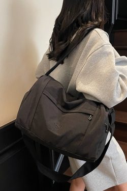 Women's Lightweight Fitness Sports Bag - Large Capacity Commuting Shoulder Crossbody Bag for Travel and Short Trips