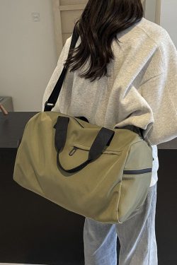 Women's Lightweight Training Bag with Dry Wet Separation, Crossbody Travel Luggage, Portable Short Trip Storage Bag