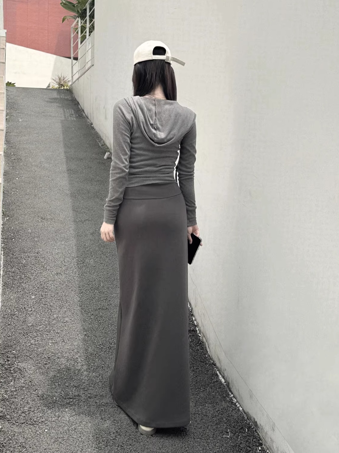 Women's Long High-Waisted A-Line Skirt, Slimming Floor-Length Liquid Ammonia Cotton, Summer Fashion, Elegant Style Women's Long High-Waisted A-Line Skirt, Slimming Floor-Length Liquid Ammonia Cotton, Summer Fashion, Elegant Style