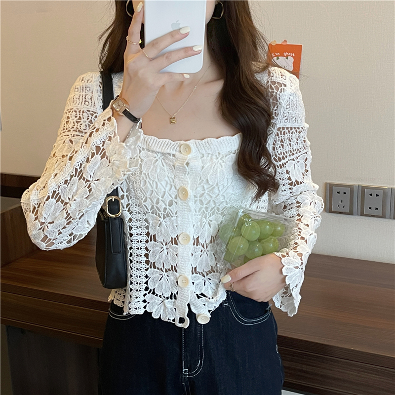 Women's Long Sleeve Sun Protection Shirt Jacket - Summer Knit Lace Cover-Up, Lightweight Shawl Top for Skirts and Dresses Women's Long Sleeve Sun Protection Shirt Jacket - Summer Knit Lace Cover-Up, Lightweight Shawl Top for Skirts and Dresses