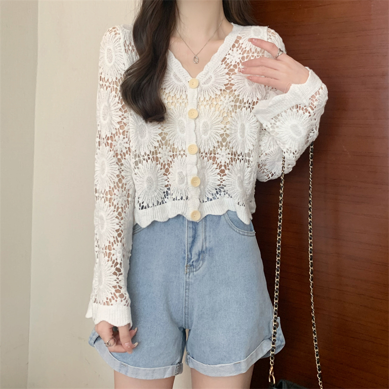 Women's Long Sleeve Sun Protection Shirt Jacket - Summer Knit Lace Cover-Up, Lightweight Shawl Top for Skirts and Dresses Women's Long Sleeve Sun Protection Shirt Jacket - Summer Knit Lace Cover-Up, Lightweight Shawl Top for Skirts and Dresses