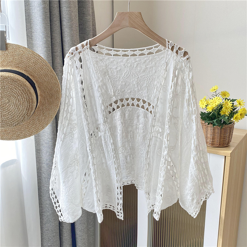 Women's Long Sleeve Sun Protection Shirt Jacket - Summer Knit Lace Cover-Up, Lightweight Shawl Top for Skirts and Dresses Women's Long Sleeve Sun Protection Shirt Jacket - Summer Knit Lace Cover-Up, Lightweight Shawl Top for Skirts and Dresses